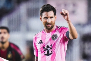 太强！梅西单赛季美职联常规赛9场比赛双响，赛事历史首人