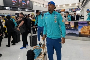 巴西队昨天已抵达东京，明晚将在友谊赛中对阵日本