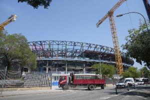 世体：诺坎普球场侧看台工程取得进展，第三层看台工程仍持续推进