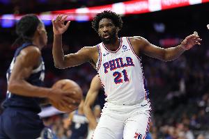 美记：恩比德复出表现相当出色 希望他本季至少能50%健康